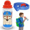 Paw Patrol Bouteille d'eau pour enfants, 500 ml Tritan avec sangle, gourde d'été avec paille et durable, anti-fuite, sans BPA, parfaite pour l'école, les voyages à partir de 3 ans
