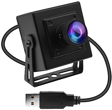 MMlove Webcam USB 1080P HD 170 gradi grandangolare Fisheye Lens High Frame Rate120fps 60fps 30fps Plug & Play Web Camera per Skype/Zoom/FaceTime/Hangouts, PC/Laptop/Raspberry Pi