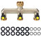 Brass Garden Outside Tap Splitter 3 Way Hose Manifold,3/4 Tap Diverter Adapter Hose Pipe Tap Splitter Outdoor,Multi Tap Connector,Faucet Splitter,Hose Bib Splitter,3 Way Diverter with On/Off Valves