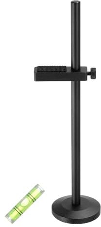 sourcing map Graphics Card GPU Support Bracket, GPU Stand Holder Vertical Base 10-170mm Adjustable Brace for Desktop Video Card with Level, Aluminum Black