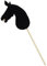 Panduro DIY Hobby Horse – Undekoriertes Steckenpferd mit Holzstab – Bastel-Hobbypferd zum Selbstgestalten – Stockpferd ohne Rollen, ohne Sound – 85 cm Länge – Friesian