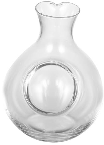 Zerodeko Ice Wine Jug Japanese Style Decanter Fine Glass Holder Elegant Wine Dispenser for