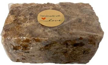 Raw African Black Soap 1 lb Bar | Natural Organic Cleanser for Face, Body, Hair | Deep Pore Purifying | Moisturises | Ideal for All Skin Types