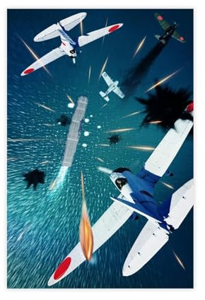 AAVEDA Leinwandposter Game War Thunder 4, Schlafzimmer, Dekoration, Sportlandschaft, Büro, Raumdekoration, Geschenk, ungerahmt, 60 x 90 cm