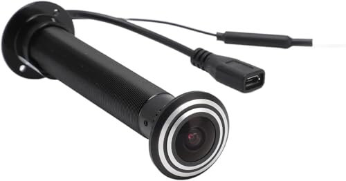 Telecamera Spioncino per Porta per Sicurezza Domestica, Obiettivo Grandangolare 5G Dual Band WiFi APP Controllo Remoto Telecamera IP Foro per Occhi 1080P HD con Supporto (Spina