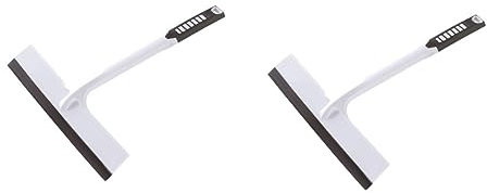 GLEAVI 2piezas Limpiador De Ventanas Mango Ergonómico Herramienta De Limpieza De Cristales para Azulejos y Espejos Accesorio Eficaz para Eliminar Manchas De Agua y Suciedad