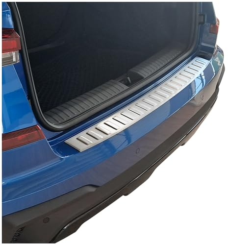 tuning-art Ladekantenschutz passend für Skoda Kamiq Facelift 2024- | V2A Edelstahl Passgenau Abkantung Rostfrei Spezialklebeband Reinigungstuch Montageanleitung