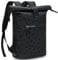 Lekeinchi 17-Inch Waterproof Laptop Backpack for Men and Women - Roll Top Design for School, Travel, Business, Work, and Camping(Black rhombus)