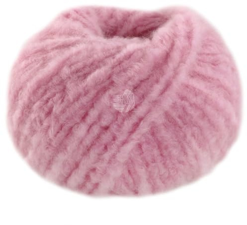 LANA GROSSA Royal Alpaca | Voluminöses Effektgarn aus den feinsten Alpaka Fasern | Handstrickgarn aus 93% Alpaka (Royal) & 7% Polyamid | 50g Wolle zum Stricken & Häkeln | 95m Garn FB 7