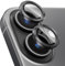Giftorld Camera Lens Protector for iPhone 16/16 Plus,9H Tempered Glass,Aviation Aluminum Plate Cover,Night Circle,No Bubble,HD Clarity,Case Friendly,Easy Installation-Black