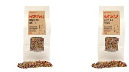 Rosewood Naturals Henny's Nest Confetti 250g for Chickens and Quail,Natural (Pack of 2)