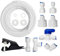 Eawfgtuw 15M Refrigerator Water Supply Pipe Kit with Connectors, Double Fridge Compatible, Push-in Quick Connect Fittings, Easy DIY Installation for Ice Makers, Water Dispensers