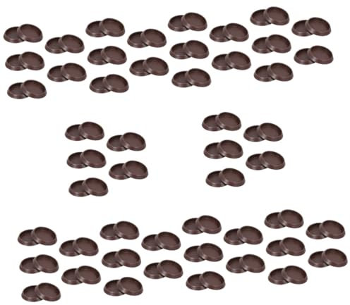 Gadpiparty 10 Ensembles Dessous De Verre pour Pieds De Meubles Protections pour Pieds De Chaise Dessous De Verre pour Pieds De Canapé pour Tapis Couvre-Boulons d'angle 10 pièces * 10