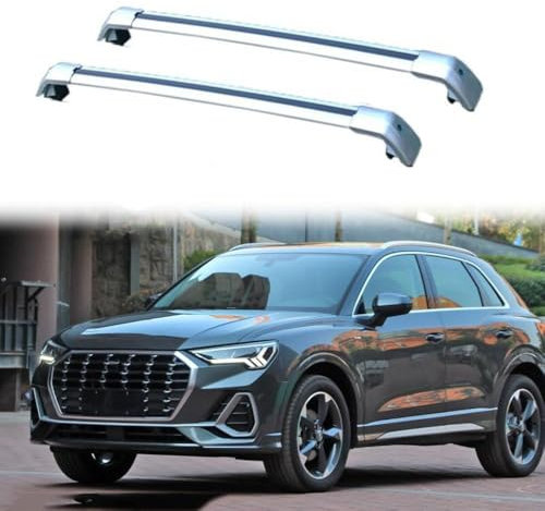 YIANKWY 2 Stücke Dachträger-Querstangen Dachträger Dachgepäckträger für A-UDI Q3 [F3] 5-Door SUV 2019-2022 Dachträger aus Aluminium für Fahrradträger, Dachboxen oder als Skihalter,A