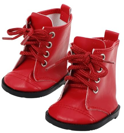 FUNNETOYU 1paar Puppenschuhe Aus Pu-Leder Für Mädchenpuppen Modische Stiefel Geeignet Für Puppen-Outfits Und Zubehör Für Kreative Spielmomente Und Stilvolle Looks