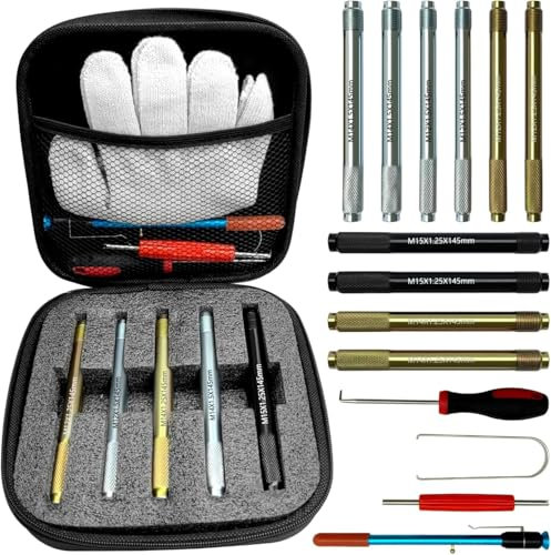 THIKPO Radmontagehilfe M12×1.5 – Zentrierstift Radführung für Felgenmontage | Radbolzen Ausrichtwerkzeug | Radwechselhilfe für Fahrzeuge mit Radschrauben | T40139A