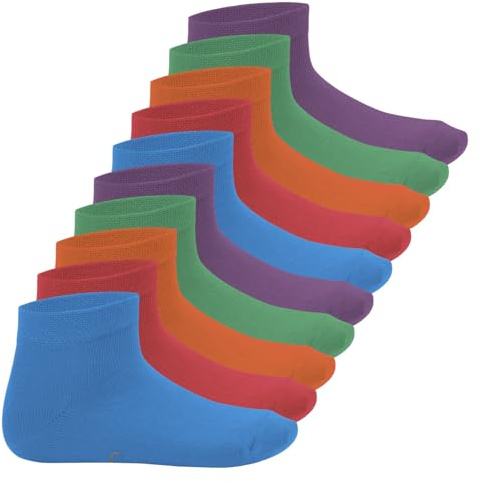 Footstar EVERYDAY! 10 Paar Kinder Quarter Socken Kurzsocken Baumwolle für Mädchen & Jungen