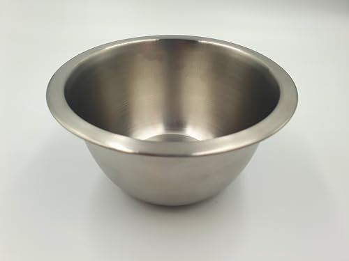 Fackelmann Mixing Bowl 14cm, Stainless Steel, Extra Deep, Food Safe, Baking Cooking Preparing, Extra Small Dish, Fridge & Freezer Safe, Durable & Lightweight, Versatile, Rimmed Nesting Bowls, 600ml