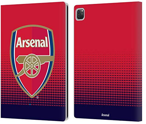 Head Case Designs sous Licence Officielle Arsenal FC Effacer Crête 2 Étui Portefeuille en Cuir Compatible avec Apple iPad Pro 12.9 2020/2021/2022