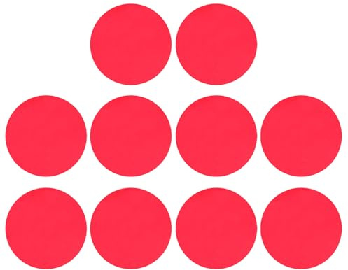 Farbwechselfilm für Strahler Rot Pet 10 Stück Lichtfilter | Beleuchtungsfilterfolien für Warme Töne, Gel Lichtfilter für Partys und Deko, Vielseitig Einsetzbar