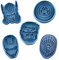 Cuticuter Superheroes Marvel Pack Cortador de Galletas, Plástico, Azul, 16x14x1.5 cm, 5 Unidades