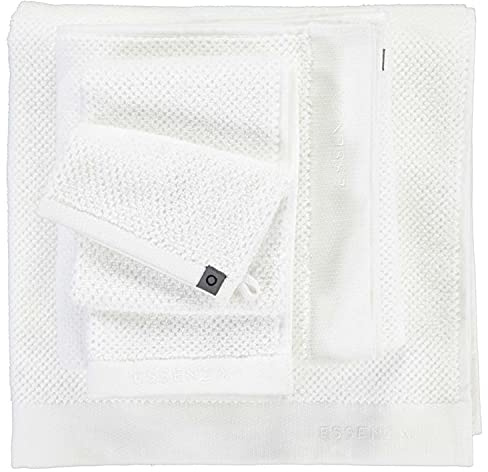 ESSENZA Handtuch Connect Organic Uni Weiß, 60x110 cm - 100% Baumwollfrottier - Uni