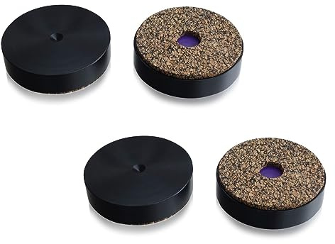 bFly-audio b.DISC PRO MK II Unterlegscheibe mit Absorber 4er Set (M = belastbar max. 12 kg/Stück, Schwarz)