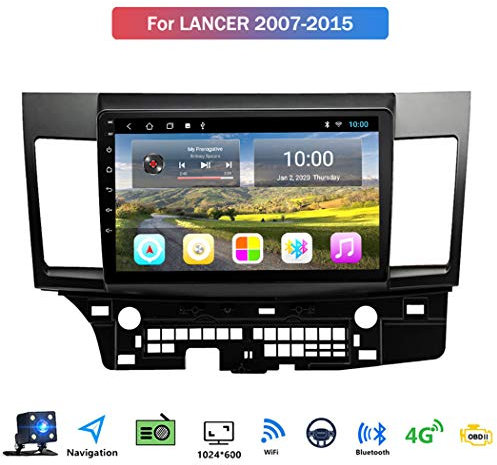 Android 8.1 Car Navigation Stereo for Mitsubishi Lancer 2007-2015 with Quad core Car Entertainment Multimedia/FM AM Radio, Wifi/BT Tethering Internet, Support SD USB etc,No canbus,4G+WiFi: 2+32GB