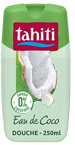 TAHITI - Gel douche Tahiti Paradis 0% Eau de Coco - Sans Savon ni Colorant - pH Neutre - Enrichi d'agent hydratant - Flacon de 250 ml