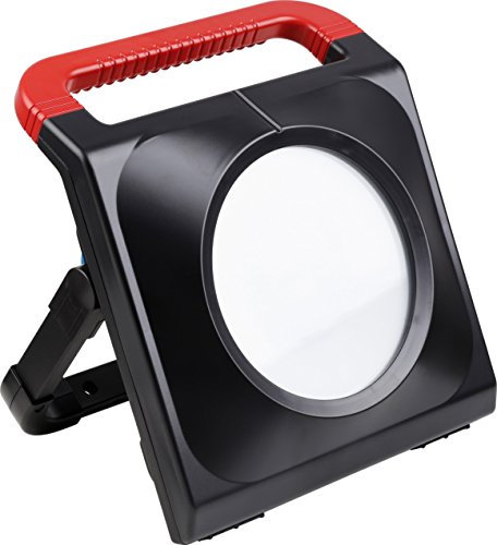 Meister LED-Strahler für den Außenbereich - 80 Watt - Spritzwasserschutz - 3 m Zuleitung - Extra große Leuchte - Tragegriff - 8000 Lumen / Mobiler Baustrahler / Outdoor Arbeitsleuchte / 7490550