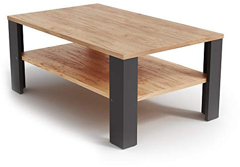 Vicco Tavolino da salotto, Antracite/Rovere sabbia, 100 x 60 cm