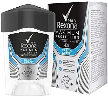 3 x Rexona Men Deo Cremestick Maximum Protection Anti-Perspirant - Clean Scent - 45ml
