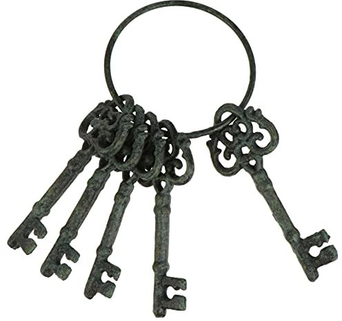 Home Ornament Vintage Set Antique Cast Iron Ring Crafts Decor Wall Decoration DIY Home Decoration