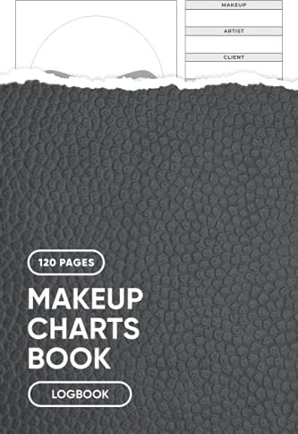 Makeup Charts Book: Blank Makeup Face Chart Worksheets for Makeup Lovers to Organize and Plan their Designs, Face with Opened Eyes Sheet - Perfect for ... Students & Makeup Artists - 6” x 9” 120 Pages