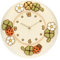 THUN - Wanduhr mit Blumen, Marienkäfern und Kleeblättern - Living, Heimdekoration - Geschenkidee - Country-Linie - Keramik, Mechanismus aus Kunststoff - Ø 26 cm; Tiefe 4,5 cm
