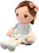 Herbests 50cm Mädchen Plüschpuppe Schlafkissen Plüschtier Stoffpuppe Gefüllte Weich Puppen Kuschelpuppe Stofftier Püppchen mit Kleidung Haaren Dekoration Spielzeug Geschenk für Kinder ab 2 Jahren Grün