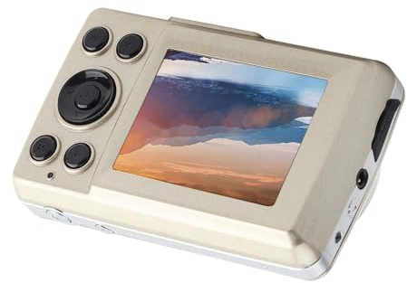 Sxhlseller Digitalkamera Tragbare Kamera -Camcorder Outdoor 16MP 720P 30FPS 16X Zoom Sport Leichter HD-Digital-Videokamera-Camcorder für Outdoor-Sport(Gold)