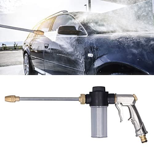 Pistola Rociadora de Lavadora de Automóviles de Aleación, Rociador de Lavadora de Autos de Espuma Con Boquilla Atomizadora de Alta Presión de 1/2 Pulgadas, para Limpieza de Automóviles Y Pisos