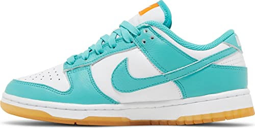 Nike, Dunk Low SI Damen Turnschuhe, 35.5 EU, Weiß Türkis Orange, 35.5 EU