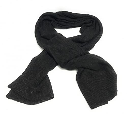 Liu Jo Sciarpa ecs in maglia colore nero/nero lux C23LJ28 TF2222 NERO