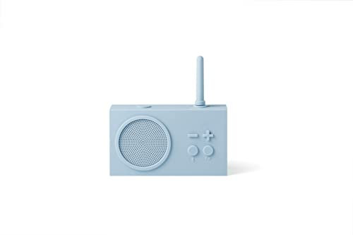 Lexon TYKHO 3 - Altavoz Bluetooth inalámbrico y Radio FM, a Prueba de Salpicaduras y Recargable, Color Morado Claro