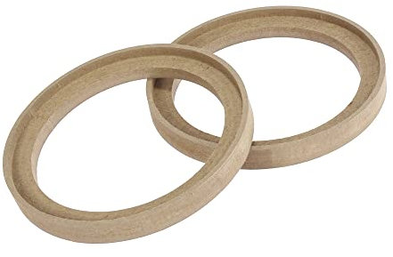 A ABSOPRO Voiture Haut-Parleur Entretoise Anneau Adaptateur Wood pour 6.5 Pouce (Ensemble de 2)