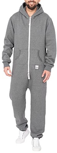 Basisstoff Sheeesh Herren Jumpsuit Dunkelgrau Gr. M