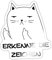 Spreadshirt Erkenne Die Zeichen Katze Sticker, max. 10x10 cm, 10 x 10 cm, Weiß glänzend