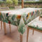 PETTI Artigiani Italiani - Fleckabweisende Tischdecke, rechteckig, für Küche, Motiv Papageien, X6 Plätze (140 x 180 cm), 100% Made in Italy