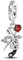 Cat Rainbow Flower Strawberry Avocado Fruit I Love You Heart Mum Mom Mother Charm Bead Pendant 925 Sterling Silver Compatible With Pandora Charm Moments Bracelet (Guns N Roses Flower)