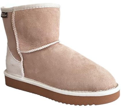 Grand DowunUnder - Stivaletti da 15,2 cm, in pelle di pecora di alta qualità, classici, unisex, sabbia, 42 2/3 EU