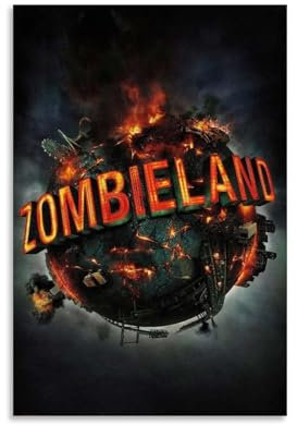ZCHLATGDE Zombieland Poster Dekorative Malerei Leinwand Wandkunst Wohnzimmer Poster Schlafzimmer Malerei,Wandkunst Bilddruck Moderne Familienzimmer Dekor 20x30inch(50x75cm)