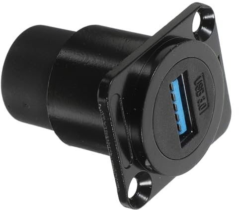 ANDRESLAD Feste Einbausteckdose USB-c-ladegerät Verdreifachen USB Zu USB c Adapter USB c Zu USB Adapter Stecker USB-c Auf Kabel USB-ladestation Hub Multi Auto USB Zu Kabel Metall Black