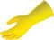 Household Gloves Yellow Heavy Duty Kitchen Rubber Gloves Non-Slip Grip, Durable Waterproof Design for Bathroom & Dishwashing, Multipurpose Comfortable to Use 1 Pair Small Medium Large Size (Large)